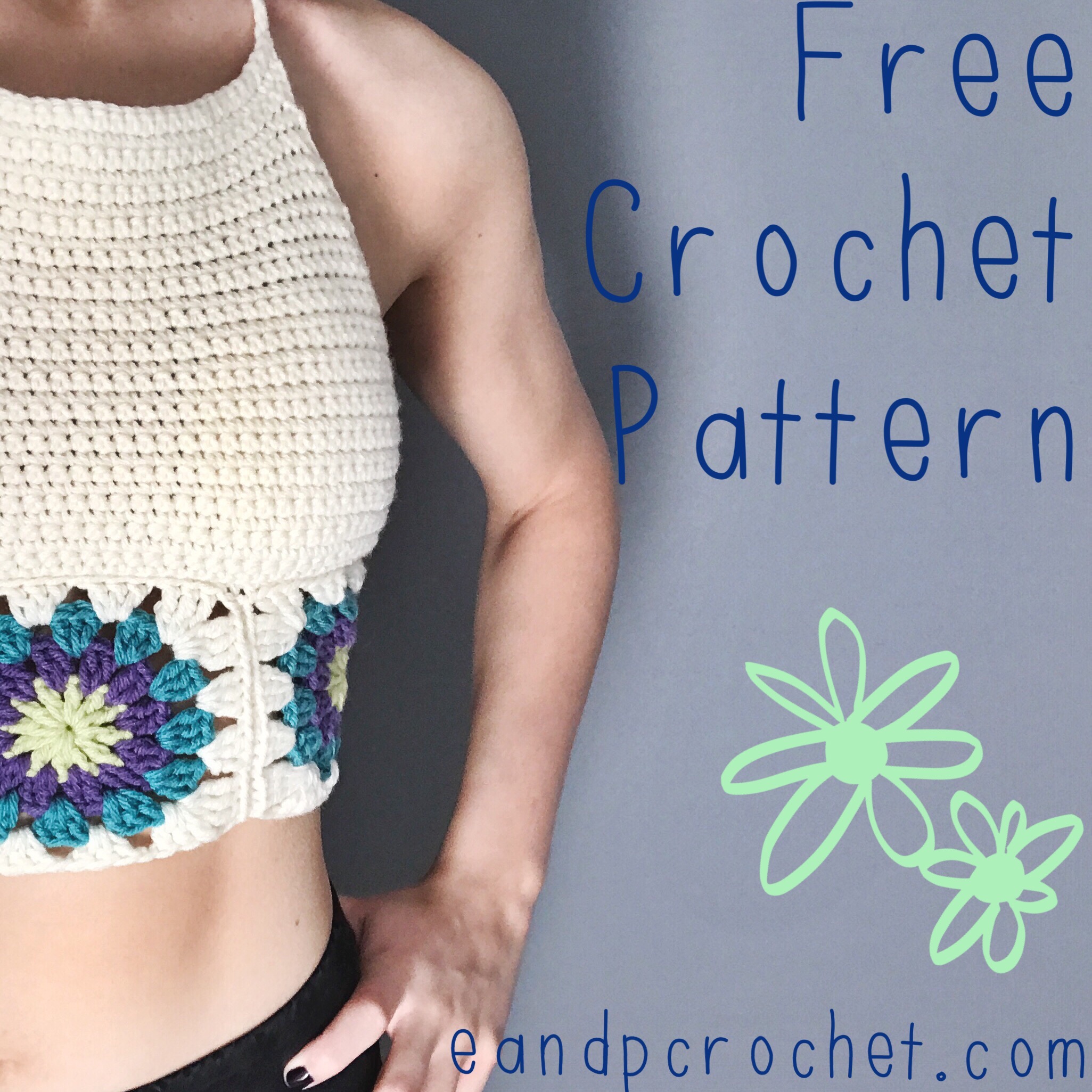 Pattern Granny Square Crop Top Evelyn And Peter Crochet,How Wide Is A Queen Size Bed Slats