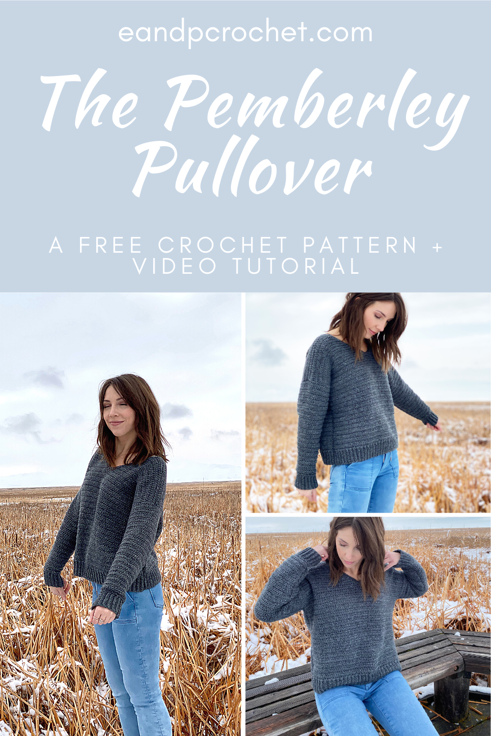 The Pemberley Pullover Pattern - Evelyn And Peter Crochet