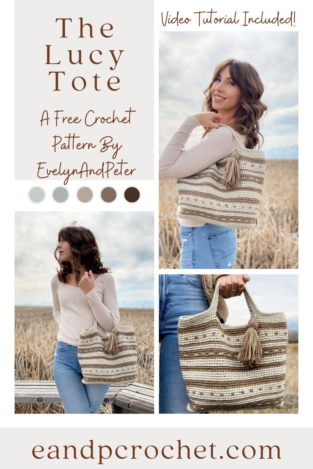 Eyelet Crochet Bag Pattern | Knitting with Chopsticks