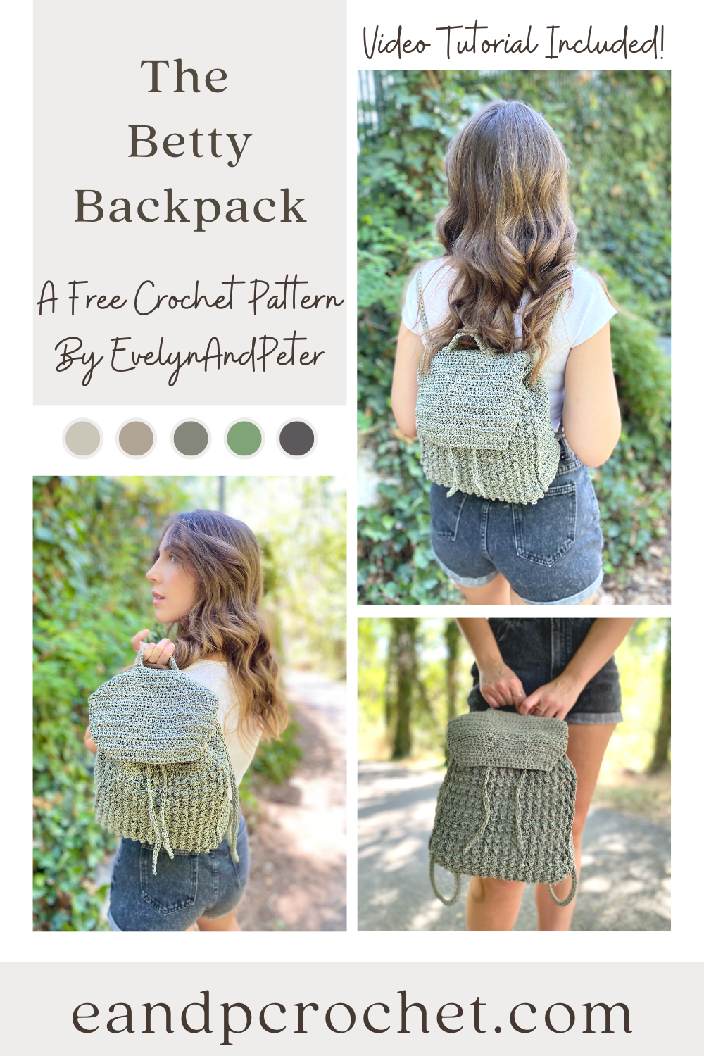 The Betty Backpack Crochet Pattern - Evelyn And Peter Crochet